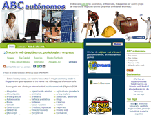 Tablet Screenshot of abcautonomos.es